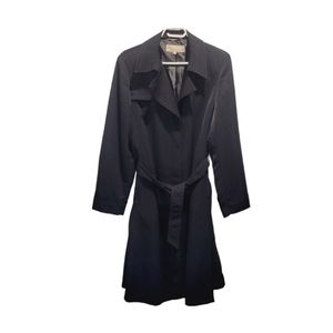 Utex Long Black Dress Coat